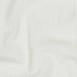 Tissu velours grosses côtes - Écru