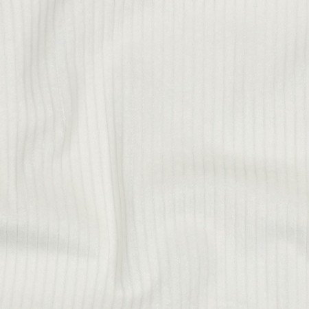 Tissu velours grosses côtes - Écru