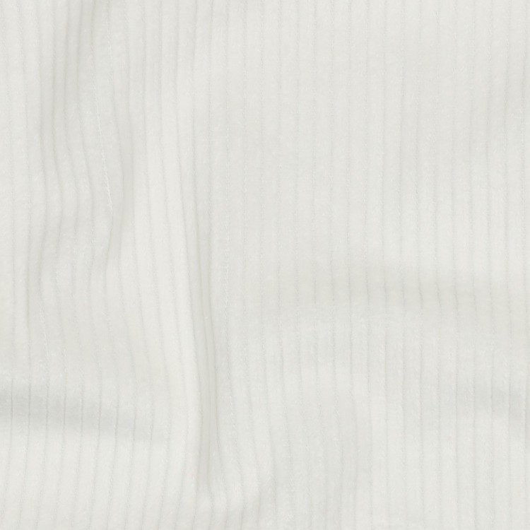 Tissu velours grosses côtes - Écru