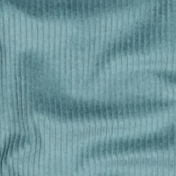 Tissu velours grosses côtes - Bleu clair