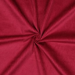 Tissu velours grosses côtes - Cerise