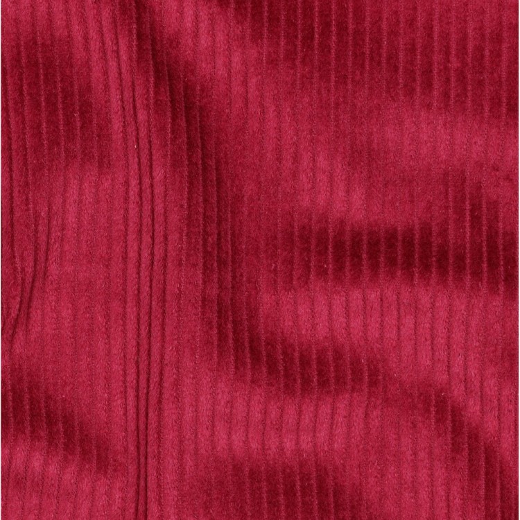 Tissu velours grosses côtes - Cerise