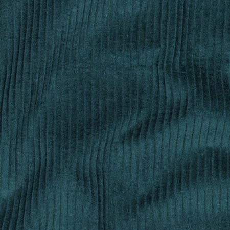 Tissu velours grosses côtes - Emeraude