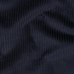 Tissu velours grosses côtes - Marine