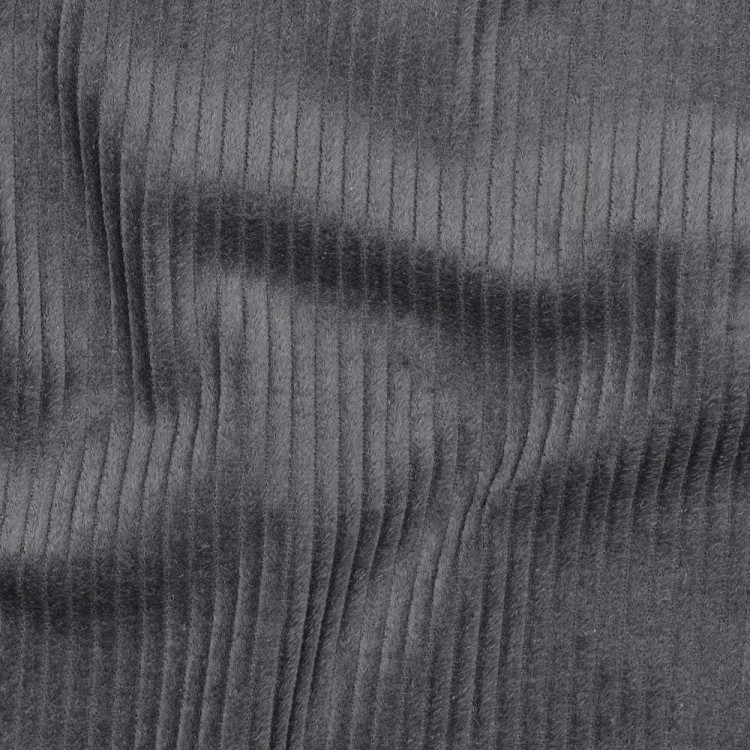 Tissu velours grosses côtes - Gris foncé