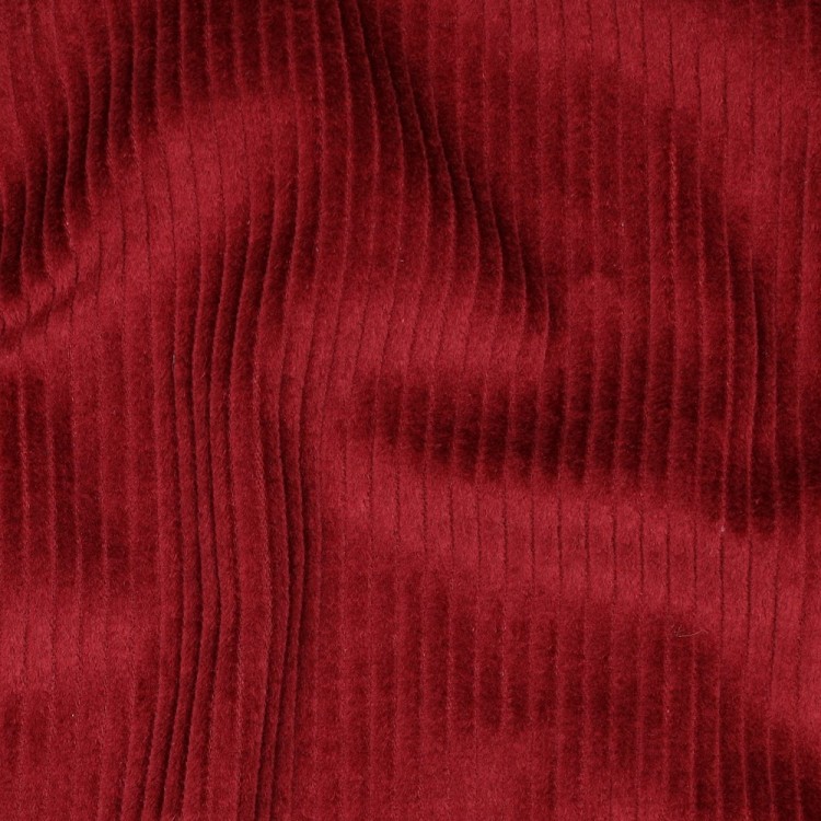 Tissu velours grosses côtes - Rouge foncé