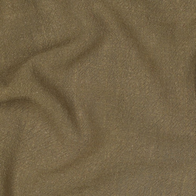 Tissu viscose et lin - Olive