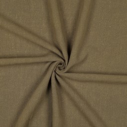 Tissu viscose et lin - Olive