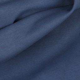 Tissu Bord-côte biologique - Indigo