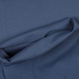 Tissu Bord-côte biologique - Indigo