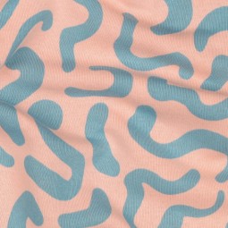 Tissu jersey sweat - Formes blush