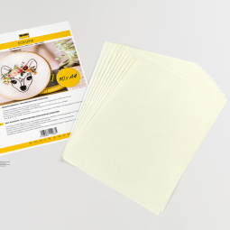 Solufix de Vlieseline non-tissé soluble autocollant 10 x A4