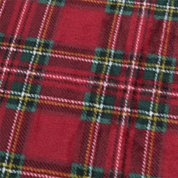 Tissu polaire doudou double face - willis rouge