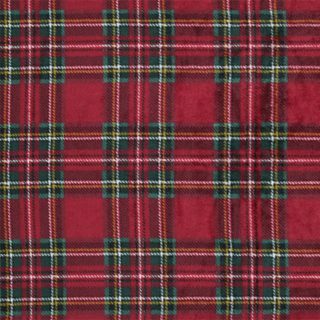 Tissu polaire doudou double face - willis rouge