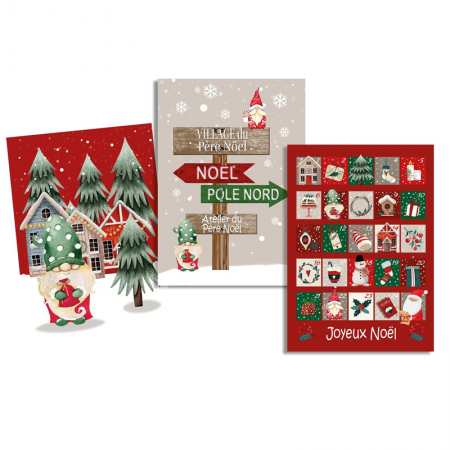 Tissu Panneau - Torchons - Gnome de Noël