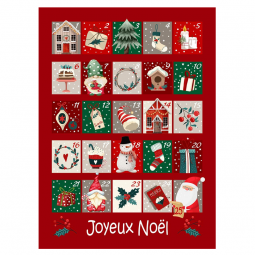 Tissu Panneau - Torchons - Gnome de Noël