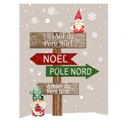 Tissu Panneau - Torchons - Gnome de Noël