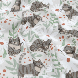 Tissu cotonnade - Omalley naturel