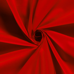 Tissu popeline - Noël uni rouge