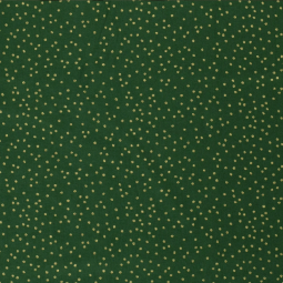 Tissu popeline - Noël pois vert