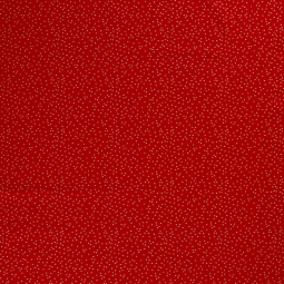 Tissu popeline de Noël - Pois Rouge