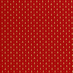 Tissu popeline de Noël - losange sapin