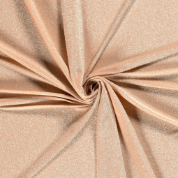 Tissu jersey lamé lurex - Saumon