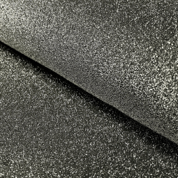 Tissu jersey lamé lurex - Noir