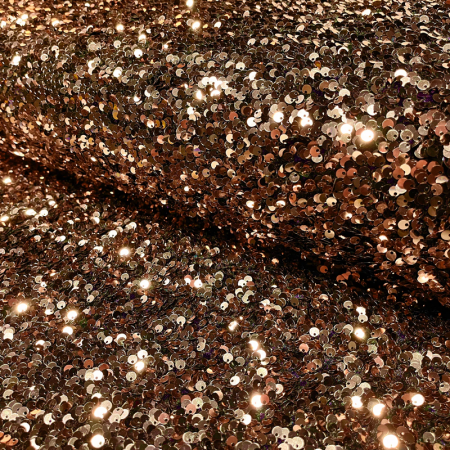 Tissu sequins - Bronze