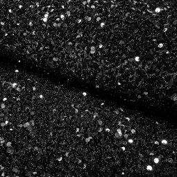 Tissu sequins - Noir