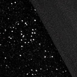 Tissu sequins - Noir