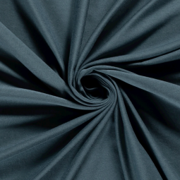 Tissu jersey bambou - Bleu acier