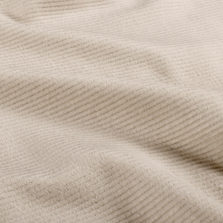 Tissu jersey velours côtelé - Beige
