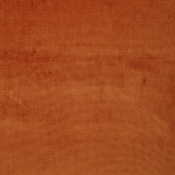 Tissu jersey velours côtelé - Brique