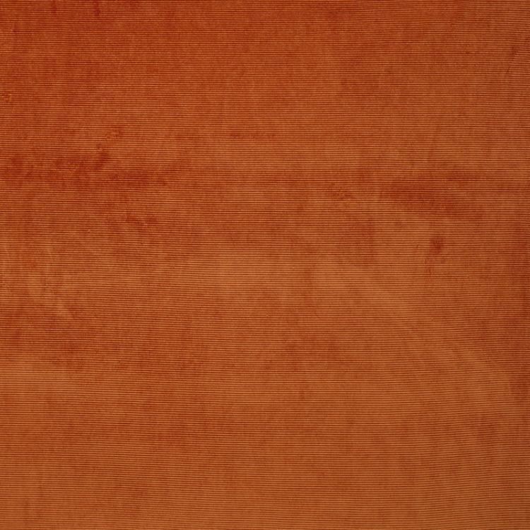 Tissu jersey velours côtelé - Brique