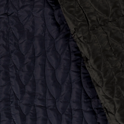 Tissu matelassé - Abstrait bleu marine