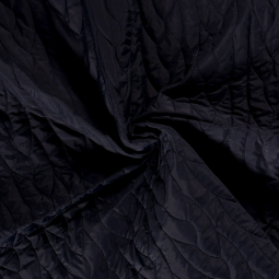 Tissu matelassé - Abstrait bleu marine