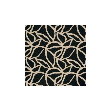 Tissu viscose nylon ottoman - Fleurs beige