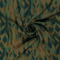 Tissu satin duchesse - Abstrait gris taupe