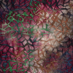 Tissu jersey - Abstrait aubergine