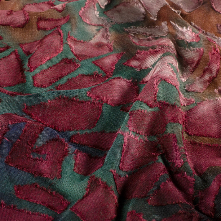 Tissu jersey - Abstrait aubergine