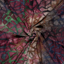 Tissu jersey - Abstrait aubergine