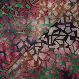 Tissu jersey - Abstrait aubergine