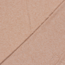 Tissu maille côtelé irisé - Rose