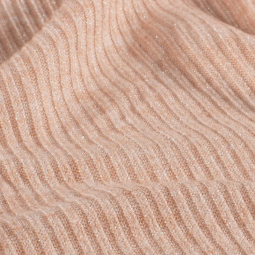 Tissu maille côtelé irisé - Rose