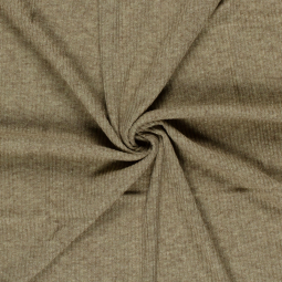 Tissu maille côtelé irisé - Gris taupe