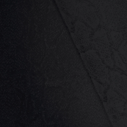 Tissu satin jacquard - Serpent noir