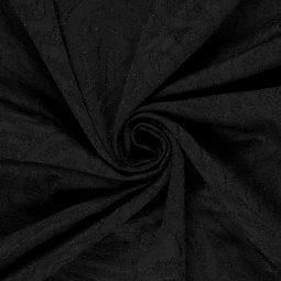 Tissu maille lurex - Abstrait noir