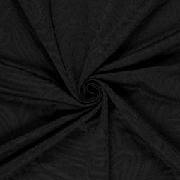Tissu maille lurex - Abstrait noir
