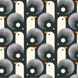 Tissu canvas - Cloud 9 fabrics - Ocean motion seagull